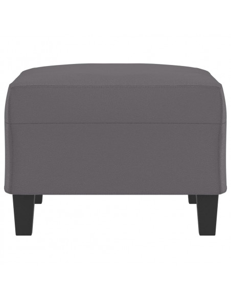 Poggiapiedi Grigio 70x55x41 cm in Similpelle