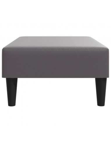 Poggiapiedi Grigio 77x55x31 cm in Similpelle
