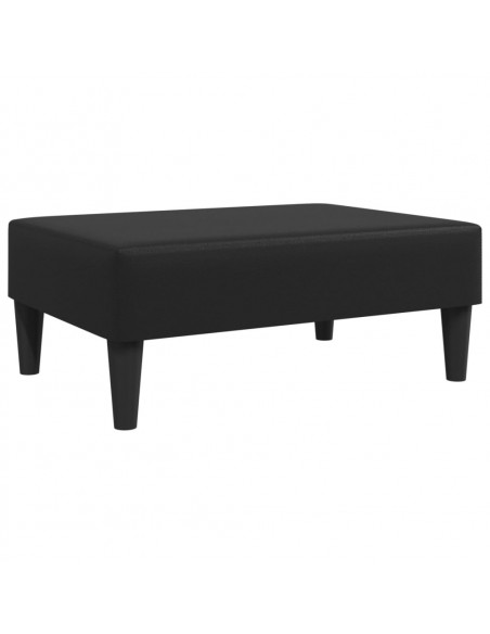 Poggiapiedi Nero 77x55x31 cm in Similpelle