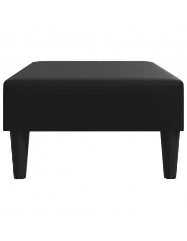 Poggiapiedi Nero 77x55x31 cm in Similpelle
