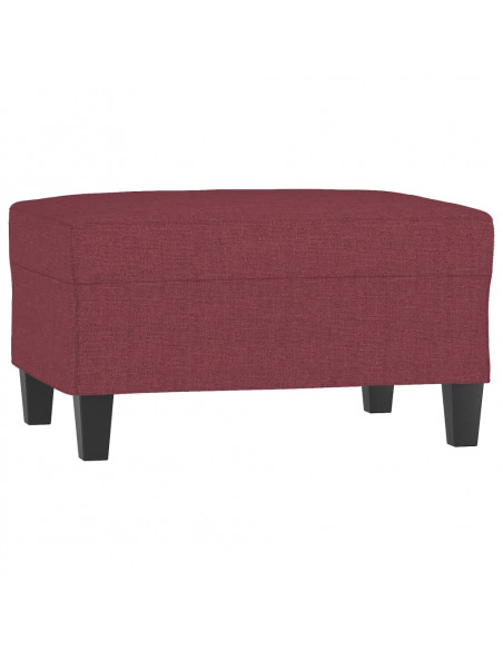 Poggiapiedi Rosso Vino 70x55x41 cm in Tessuto