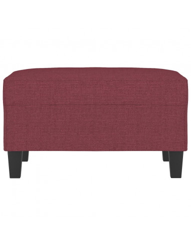 Poggiapiedi Rosso Vino 70x55x41 cm in Tessuto