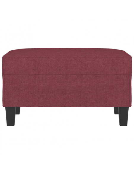 Poggiapiedi Rosso Vino 70x55x41 cm in Tessuto