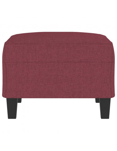 Poggiapiedi Rosso Vino 70x55x41 cm in Tessuto