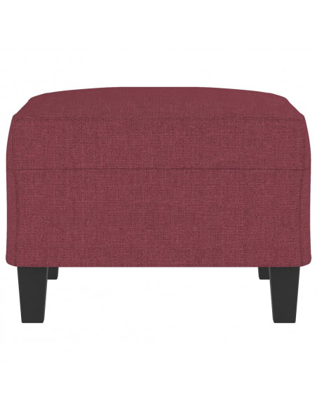 Poggiapiedi Rosso Vino 70x55x41 cm in Tessuto