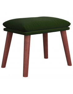 Poggiapiedi Verde Scuro 45x29,5x35 cm in Velluto 2