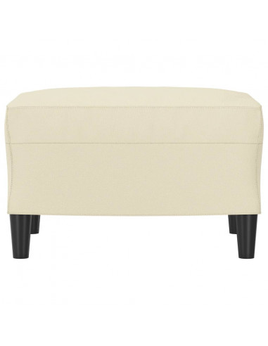 Poggiapiedi Crema 60x50x41 cm in Similpelle