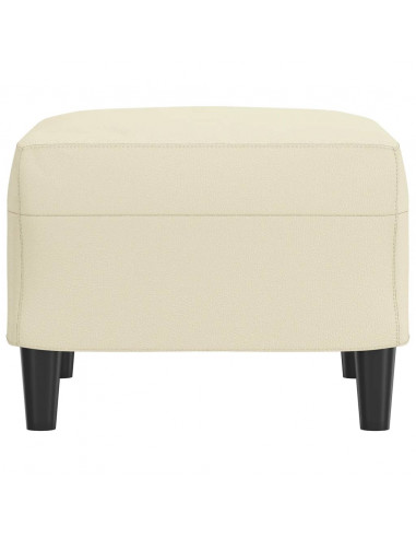 Poggiapiedi Crema 60x50x41 cm in Similpelle