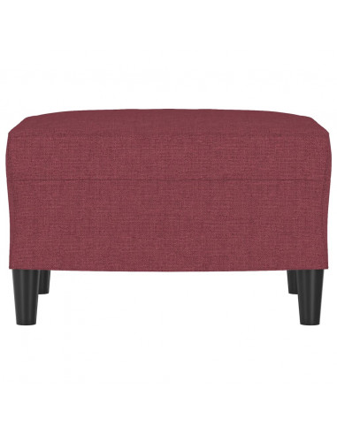 Poggiapiedi Rosso Vino 60x50x41 cm in Tessuto