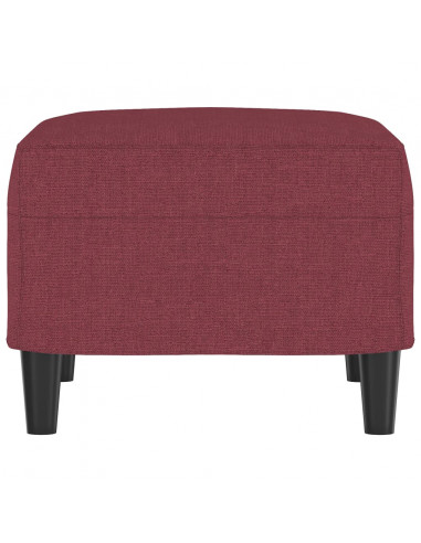 Poggiapiedi Rosso Vino 60x50x41 cm in Tessuto