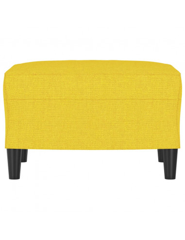 Poggiapiedi Giallo Chiaro 60x50x41 cm in Tessuto