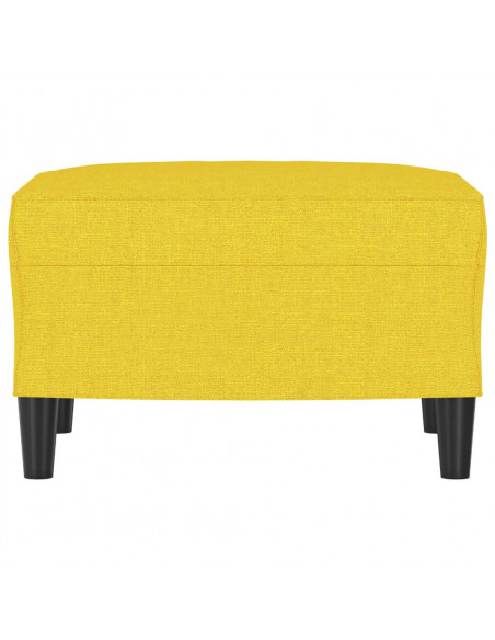 Poggiapiedi Giallo Chiaro 60x50x41 cm in Tessuto