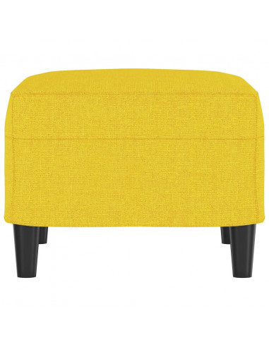 Poggiapiedi Giallo Chiaro 60x50x41 cm in Tessuto