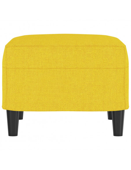 Poggiapiedi Giallo Chiaro 60x50x41 cm in Tessuto