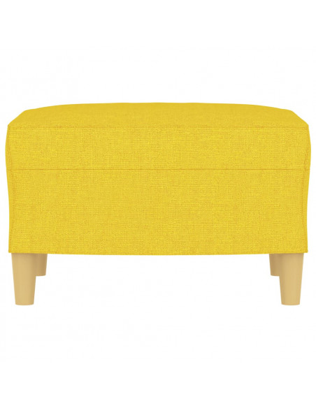 Poggiapiedi Giallo Chiaro 60x50x41 cm in Tessuto