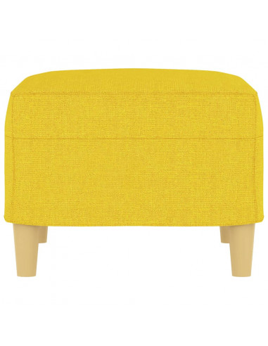Poggiapiedi Giallo Chiaro 60x50x41 cm in Tessuto