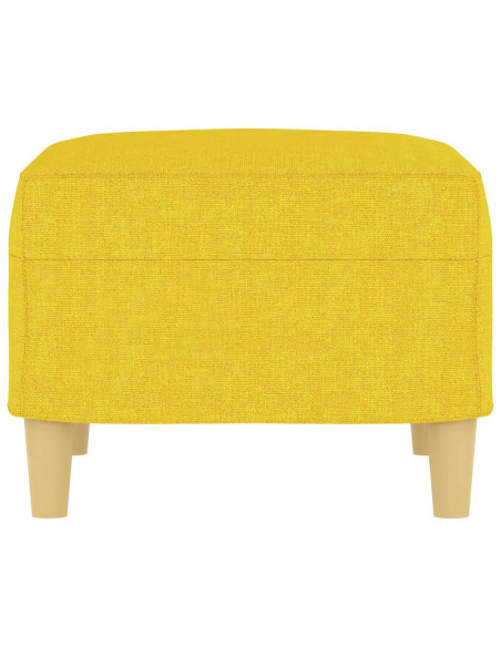 Poggiapiedi Giallo Chiaro 60x50x41 cm in Tessuto