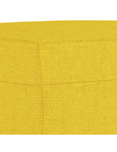 Poggiapiedi Giallo Chiaro 60x50x41 cm in Tessuto