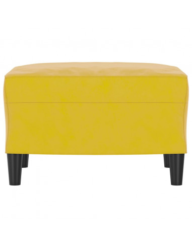 Poggiapiedi Giallo 60x50x41 cm in Velluto