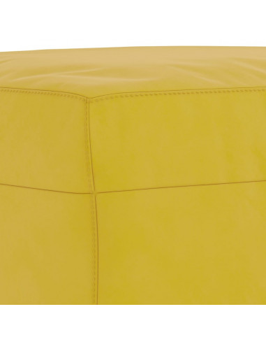 Poggiapiedi Giallo 60x50x41 cm in Velluto