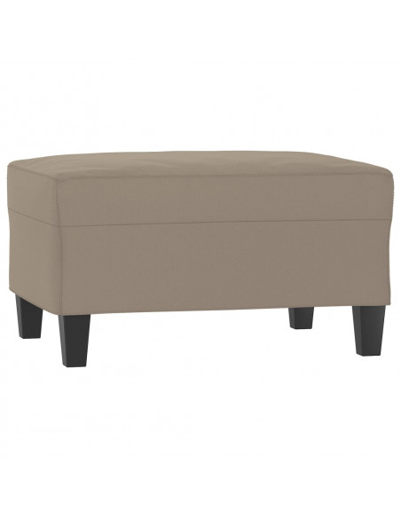 Poggiapiedi Tortora 70x55x41 cm in Tessuto Microfibra