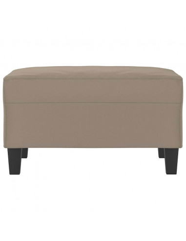Poggiapiedi Tortora 70x55x41 cm in Tessuto Microfibra