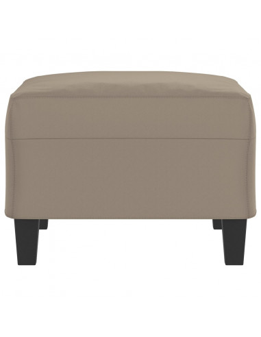 Poggiapiedi Tortora 70x55x41 cm in Tessuto Microfibra