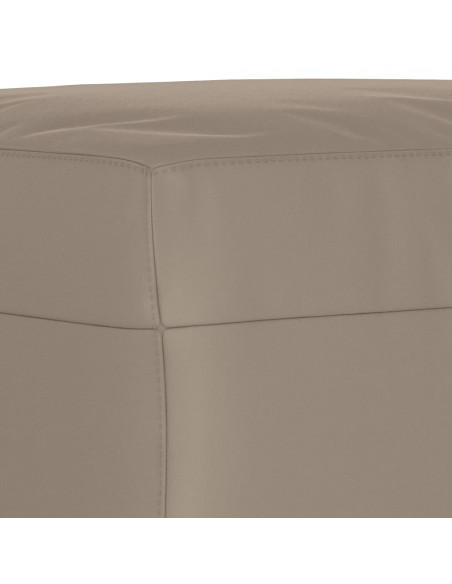 Poggiapiedi Tortora 70x55x41 cm in Tessuto Microfibra