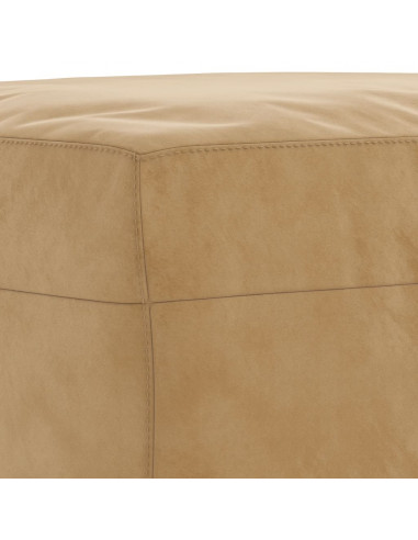 Poggiapiedi Marrone 70x55x41 cm in Velluto