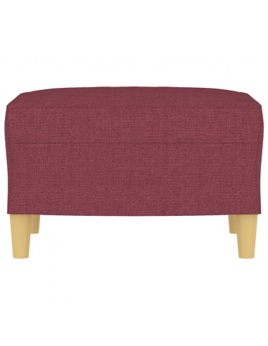 Poggiapiedi Rosso Vino 60x50x41 cm in Tessuto