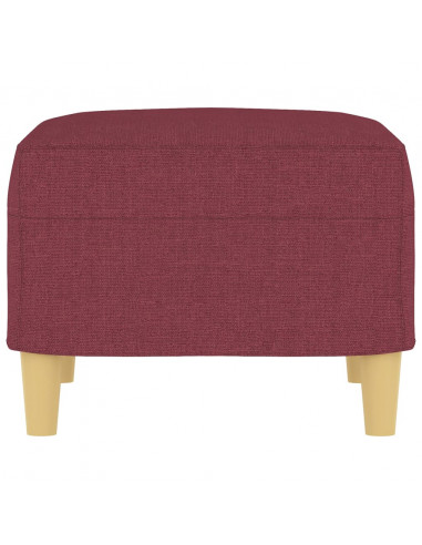 Poggiapiedi Rosso Vino 60x50x41 cm in Tessuto
