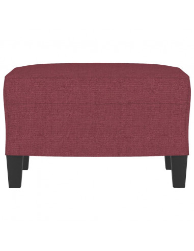 Poggiapiedi Rosso Vino 60x50x41 cm in Tessuto