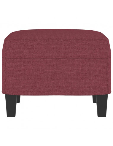 Poggiapiedi Rosso Vino 60x50x41 cm in Tessuto