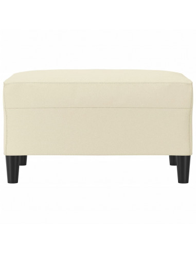 Poggiapiedi Crema 70x55x41 cm in Similpelle