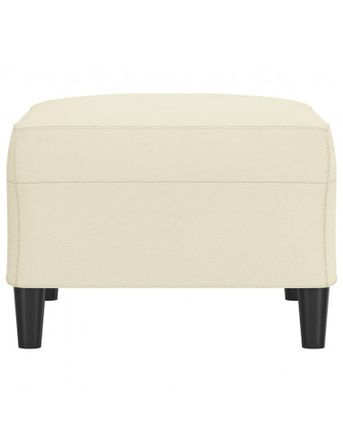 Poggiapiedi Crema 70x55x41 cm in Similpelle