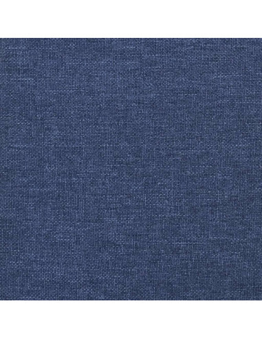 Poggiapiedi Blu 45x29,5x35 cm in Tessuto e Similpelle