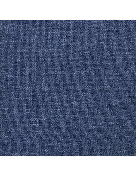 Poggiapiedi Blu 45x29,5x35 cm in Tessuto e Similpelle