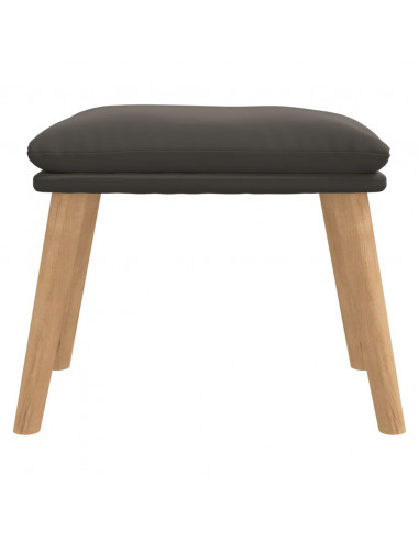 Poggiapiedi Grigio Scuro 45x29,5x35 cm in Velluto