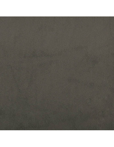 Poggiapiedi Grigio Scuro 45x29,5x35 cm in Velluto