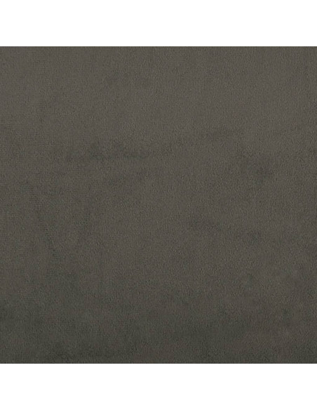 Poggiapiedi Grigio Scuro 45x29,5x35 cm in Velluto