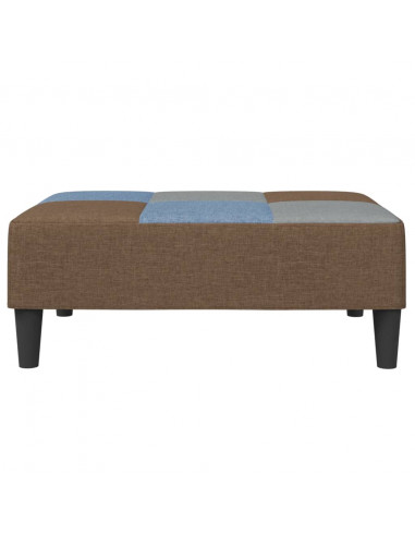 Poggiapiedi Patchwork 77x55x31 cm in Tessuto