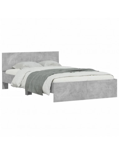 Giroletto con Testiera Grigio Cemento 120x190 cm