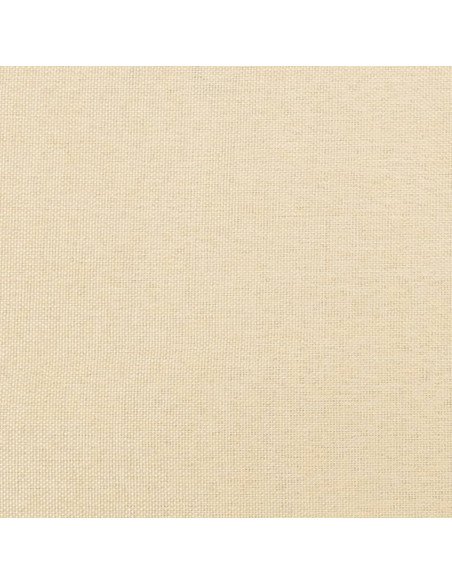 Poggiapiedi Crema 45x29,5x35 cm in Tessuto