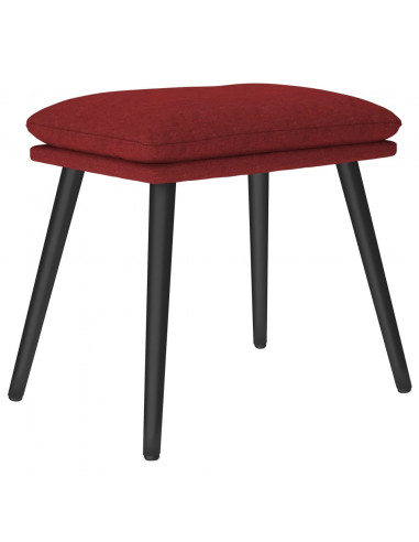 Poggiapiedi Rosso Vino 45x29,5x35 cm in Tessuto