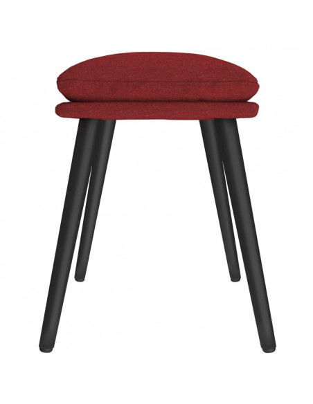 Poggiapiedi Rosso Vino 45x29,5x35 cm in Tessuto