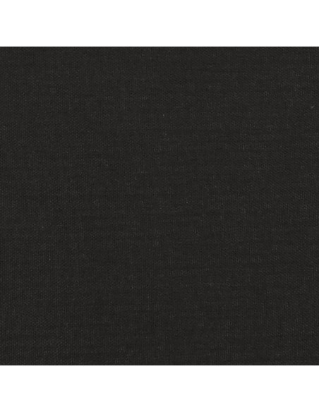 Poggiapiedi Nero 45x29,5x35 cm in Tessuto e Similpelle
