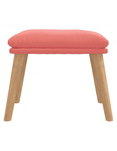 Poggiapiedi Rosa 45x29,5x35 cm in Velluto