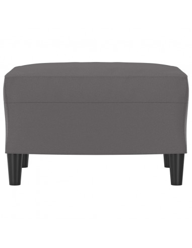 Poggiapiedi Grigio 60x50x41 cm in Similpelle