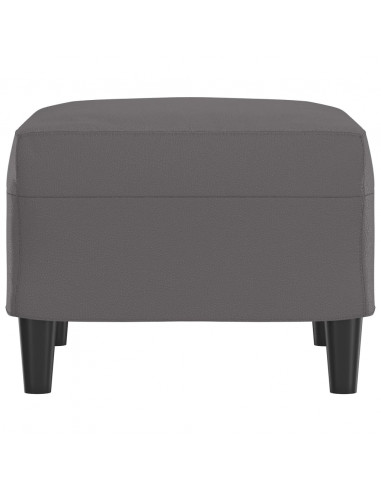 Poggiapiedi Grigio 60x50x41 cm in Similpelle