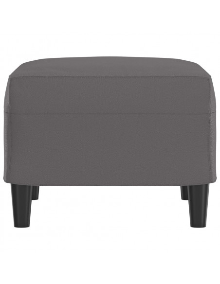 Poggiapiedi Grigio 60x50x41 cm in Similpelle